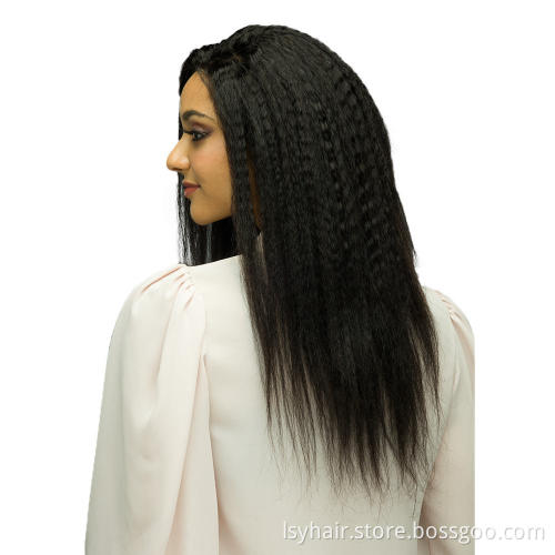 Wholesale Afro Kinky Straight Clip Ins Hair Extensions 100% Virgin Human Hair, Clip In 7PCS Per Set Full Head For Black Women